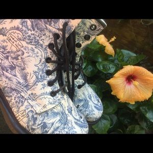 Limited RARE Vandalized Jouy De Toile Dr. Martens.